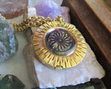 Vintage Ernest Borel Gold Kaleidoscope Cocktail Pendant Watch