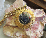 Vintage Ernest Borel Gold Kaleidoscope Cocktail Pendant Watch