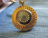 Vintage Ernest Borel Gold Kaleidoscope Cocktail Pendant Watch
