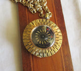 Vintage Ernest Borel Gold Kaleidoscope Cocktail Pendant Watch