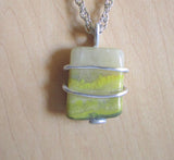 Bumble Bee Jasper Natural Crystal Pendant Necklace