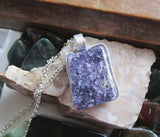 Lepidolite Natural Polished Gemstone Pendant Necklace
