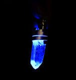 Light Up Blue LED Quartz Crystal Pendant Necklace