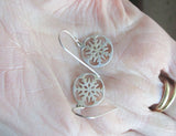 Sterling Silver Snowflake Dangle Earrings
