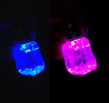 LED Color Change Light Up Ice Calcite Crystal Pendant Necklace