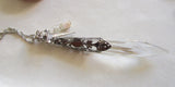 Time Sword Vintage Crystal Prism Pendant Necklace