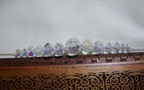 Aurora Borealis Swarovski Crystals Sterling Silver Necklace