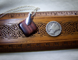 Natural Red Tiger's Eye Polished Gemstone Pendant