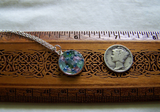 Natural Multicolor Tourmaline Gemstones Pendant Necklace