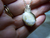 Violet Flame Grape Opal Polished Gemstone Pendant