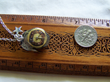 Vintage Watchworks Blue Moon and Stars Steampunk Pendant